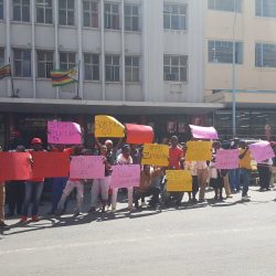 Scenes from the demonstration against police brutality. / Photo Credit: @HealZim