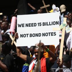 #NoToBondNotes demonstration, Harare, 3 August 2016 / Photo Credit: Shepherd Tozvireva, NewsDay