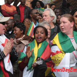 Supporters outside Harare Magistrate's Court / Photo Credit: NewsDay