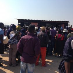 VISET Members besiege Harare City Council Offices at Mbudzi Roundabout, 25 July 2016 / Photo Credit: VISET