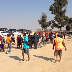 VISET Members besiege Harare City Council Offices at Mbudzi Roundabout, 25 July 2016 / Photo Credit: VISET